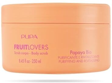 Pupa Fruit Lovers Scrub Corpo 002 Papaya Bio Ml.250 L’energia della frutta Bio al servizio della bellezza.