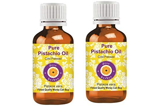 Deve Herbes Olio di pistacchio puro (Pistacia vera), qualità terapeutica naturale, spremuto a freddo, 100 ml x 2 (6,76 oz)