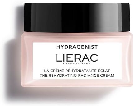 Lierac Hydragenist Crema Viso Reidratante Illuminante, Per Pelle da Normale a Secca, Formato da 50ml