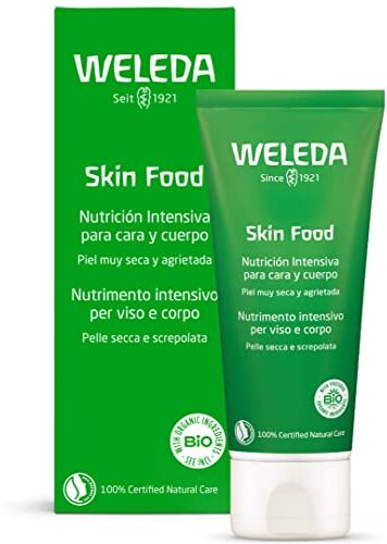 WELEDA Skin Food Crema Multifunzione, crema per nutrimento intenso di pelle secca e screpolata di mani, corpo, piedi e viso (1x 75ml)