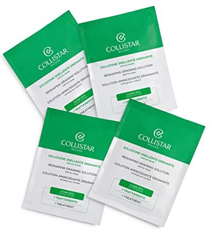 Collistar Soluzione Snellente Drenante, il Kit contiene 4 Buste Refill Monodose da 100 ml per ricaricare le Bende per altre sedute di trattamento