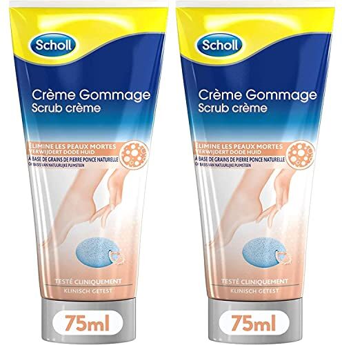 Scholl Set di 2 creme scrub – Elimina la pelle morta – 75 ml