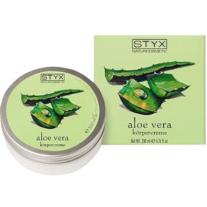 STYX Crema corpo all'aloe vera, lozione doposole all'aloe vera per alleviare le scottature solari con burro di karité, olio di jojoba, olio di macadamia e olio di soia, biologica, vegana e prodotta in STYX Crema corpo all'aloe vera, lozione doposole all'aloe vera per alleviare le scottature solari con burro di karité, olio di jojoba, olio di macadamia e olio di soia, biologica, vegana e prodotta in