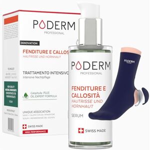 PODERM FESSURE E CALLOSITÀ Ripara e lenisce le fessure/Nutre e ammorbidisce le callosità TRATTAMENTO INTENSIVO NOTTE 8H Ingredienti 100% Naturali Cura dei piedi Swiss Made PODERM FESSURE E CALLOSITÀ Ripara e lenisce le fessure/Nutre e ammorbidisce le callosità TRATTAMENTO INTENSIVO NOTTE 8H Ingredienti 100% Naturali Cura dei piedi Swiss Made