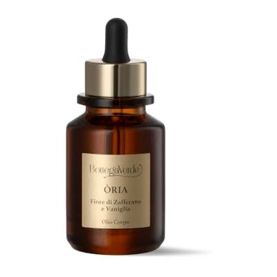 Bottega Verde Òria, Olio Corpo Nutriente, 50 ml Trattamento Adatto a Tutti i Tipi di Pelle, Fiore di Zafferano e Vaniglia, Formula Vegana Bottega Verde Òria, Olio Corpo Nutriente, 50 ml Trattamento Adatto a Tutti i Tipi di Pelle, Fiore di Zafferano e Vaniglia, Formula Vegana
