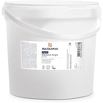 Naissance Olio di Cocco Vergine BIO (No. 203) 5kg Puro, Naturale, Non Raffinato, Certificato Biologico Idratante, Emolliente Ideale per Formulazioni Cosmetiche Naissance Olio di Cocco Vergine BIO (No. 203) 5kg Puro, Naturale, Non Raffinato, Certificato Biologico Idratante, Emolliente Ideale per Formulazioni Cosmetiche