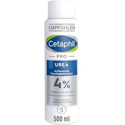 Cetaphil PRO Urea 4%, lozione idratante per il corpo, pelle secca, 500 ml Lozione per il corpo con urea, leviga la pelle ruvida, intensamente idratante, aumenta il contenuto di acqua Cetaphil PRO Urea 4%, lozione idratante per il corpo, pelle secca, 500 ml Lozione per il corpo con urea, leviga la pelle ruvida, intensamente idratante, aumenta il contenuto di acqua