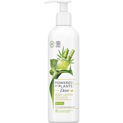 Dove Powered by Plants Natural Cosmetic Body Lotion Bamboo con principi attivi a base vegetale, una lozione per il corpo rigenerante per pelli normali e secche, 250 ml Dove Powered by Plants Natural Cosmetic Body Lotion Bamboo con principi attivi a base vegetale, una lozione per il corpo rigenerante per pelli normali e secche, 250 ml