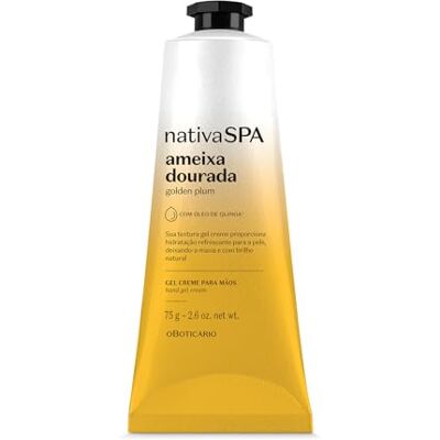 O Boticário Nativa SPA Prugna Dorata Crema per le Mani Unghie Cuticole Riparazione Profumata Idratazione Profonda fino a 48 ore Vegan 75g O Boticário Nativa SPA Prugna Dorata Crema per le Mani Unghie Cuticole Riparazione Profumata Idratazione Profonda fino a 48 ore Vegan 75g