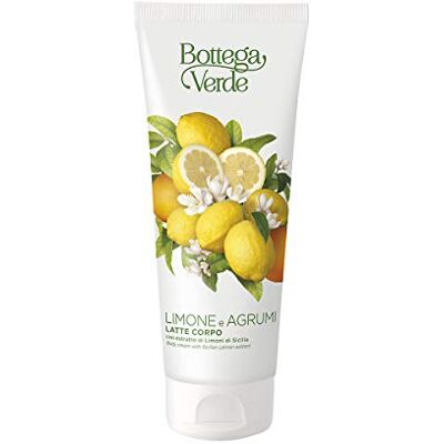 Bottega Verde Latte Corpo, Limone e Agrumi, 200 ml, con Estratto di Limoni di Sicilia, Idratante ed Emolliente, per Tutti i Tipi di Pelle Bottega Verde Latte Corpo, Limone e Agrumi, 200 ml, con Estratto di Limoni di Sicilia, Idratante ed Emolliente, per Tutti i Tipi di Pelle