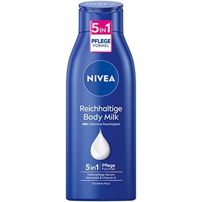 NIVEA Ricco latte per il corpo (400 ml), crema nutriente intensa con olio di mandorle di origine naturale, lozione con siero per la cura profonda e vitamina E NIVEA Ricco latte per il corpo (400 ml), crema nutriente intensa con olio di mandorle di origine naturale, lozione con siero per la cura profonda e vitamina E