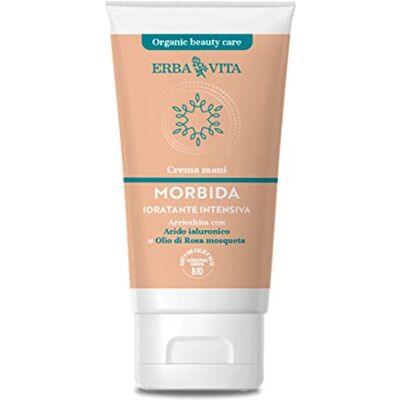 Erba Vita Crema Mani Morbida Prodotto Cosmetico a Base di Aloe Vera da Agricoltura Italiana Certificata Bio ad Azione Emolliente e Lenitiva 70ml Erba Vita Crema Mani Morbida Prodotto Cosmetico a Base di Aloe Vera da Agricoltura Italiana Certificata Bio ad Azione Emolliente e Lenitiva 70ml