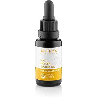 Alteya Organic Olio di Golden Jojoba 20 ml – 100% USDA certificato organico puro bio naturale olio-portante trattamento e condizionamento idratante per pelle, capelli e capelluto Alteya Organic Olio di Golden Jojoba 20 ml – 100% USDA certificato organico puro bio naturale olio-portante trattamento e condizionamento idratante per pelle, capelli e capelluto