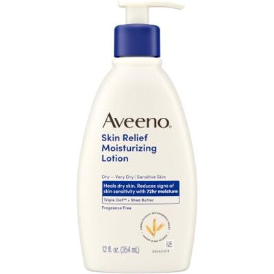 Aveeno Moisturizing Lotion, Fragrance Free, 12 oz by Aveeno Moisturizing Lotion, Fragrance Free, 12 oz by