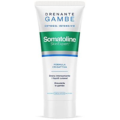 Somatoline SkinExpert , Drenante Gambe Cryogel Intensivo, Trattamento Gambe Drenante, Con Escina Vegetale, 200ml Somatoline SkinExpert , Drenante Gambe Cryogel Intensivo, Trattamento Gambe Drenante, Con Escina Vegetale, 200ml