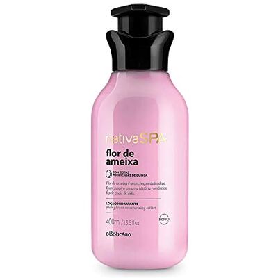 O Boticário Loção hidratante corporal Nativa SPA by , flor de ameixa Para pele hidratada e protegida, 382 g O Boticário Loção hidratante corporal Nativa SPA by , flor de ameixa Para pele hidratada e protegida, 382 g