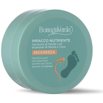 Bottega Verde Impacco Nutriente, Idrata e Nutre la Pelle dei Piedi, 100ml Trattamento per Prevenire la Secchezza dei Piedi, con Burro di Karitè e Oli Essenziali di Menta e Timo Bottega Verde Impacco Nutriente, Idrata e Nutre la Pelle dei Piedi, 100ml Trattamento per Prevenire la Secchezza dei Piedi, con Burro di Karitè e Oli Essenziali di Menta e Timo