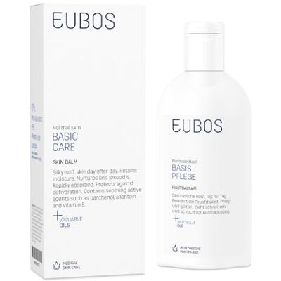 EUBOS BALSAMO PER LA PELLE DI CURA DI BASE lozione per il corpo per una pelle vellutata Protegge la pelle dalla secchezza Anche in confezione di riempimento Vegano 200ml EUBOS BALSAMO PER LA PELLE DI CURA DI BASE lozione per il corpo per una pelle vellutata Protegge la pelle dalla secchezza Anche in confezione di riempimento Vegano 200ml