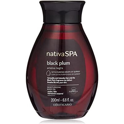 O Boticário Nativo SPA Prugna Nera, Olio Corpo Profumato, Lozione Per Il Corpo con Gocce Di Quinoa per Più Idratazione 200 ml O Boticário Nativo SPA Prugna Nera, Olio Corpo Profumato, Lozione Per Il Corpo con Gocce Di Quinoa per Più Idratazione 200 ml