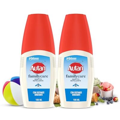 Autan Family Care Vapo, Spray Antizanzare Repellente, 2 x 100ml Autan Family Care Vapo, Spray Antizanzare Repellente, 2 x 100ml