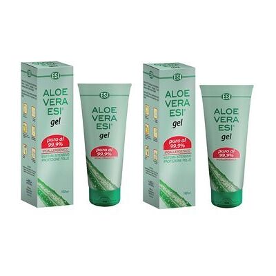 ESI 2 x Aloe Vera Gel Puro 99.9% 100 ml Calmante e Lenitiva ESI 2 x Aloe Vera Gel Puro 99.9% 100 ml Calmante e Lenitiva