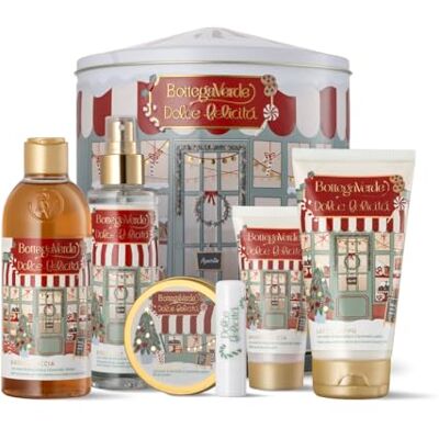 Bottega Verde Cofanetto Regalo Dolce Felicità Carillon, con Bagnodoccia 250 ml, Latte Corpo 150 ml, Crema Mani 30 ml, Balsamo Labbra, Body Mist, Burro Corpo, Idea Regalo Bottega Verde Cofanetto Regalo Dolce Felicità Carillon, con Bagnodoccia 250 ml, Latte Corpo 150 ml, Crema Mani 30 ml, Balsamo Labbra, Body Mist, Burro Corpo, Idea Regalo