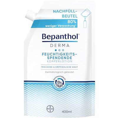 Bepanthol Derma feuchtigkeitsspendende Körperlotion für empfindliche und trockene Haut, 400 ml Crema Bepanthol Derma feuchtigkeitsspendende Körperlotion für empfindliche und trockene Haut, 400 ml Crema