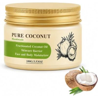 Generic Balsamo viso al cocco, crema idratante per la pelle, 100% puro, spremuto a freddo, leggero, olio per viso e corpo non unto, ideale per oli essenziali e massaggi Generic Balsamo viso al cocco, crema idratante per la pelle, 100% puro, spremuto a freddo, leggero, olio per viso e corpo non unto, ideale per oli essenziali e massaggi