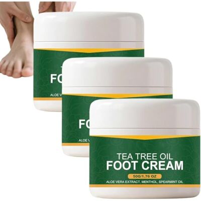 Generic Crema piedi al Tea Tree Oil, crema nutriente e protettiva anti-screpolature, balsamo riparatore intensivo idratante per talloni secchi e screpolati Generic Crema piedi al Tea Tree Oil, crema nutriente e protettiva anti-screpolature, balsamo riparatore intensivo idratante per talloni secchi e screpolati