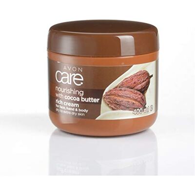 AVON Care 10448 Lozione idratante al burro di cacao per il viso delle mani e del corpo 400 ml (Confezione da 1) AVON Care 10448 Lozione idratante al burro di cacao per il viso delle mani e del corpo 400 ml (Confezione da 1)