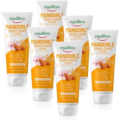 Equilibra Mandorle Crema Fluida Corpo, Confezione da 6 Pezzi (6 x 200 ml) Equilibra Mandorle Crema Fluida Corpo, Confezione da 6 Pezzi (6 x 200 ml)