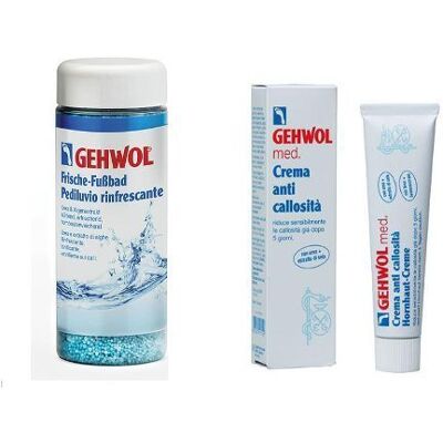 Gehwol Pediluvio Rinfrescante 330 g + Crema Anticallosità 75 ml Gehwol Pediluvio Rinfrescante 330 g + Crema Anticallosità 75 ml