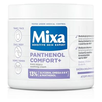 Mixa Panthenol Comfort, Crema protettiva lenitiva per viso, mani e corpo, 400 ml Mixa Panthenol Comfort, Crema protettiva lenitiva per viso, mani e corpo, 400 ml