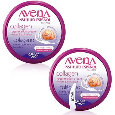 Instituto Español Crema Collagene Rigenerante alla Bava di Lumaca, Crema Corpo Idratante Donna, Uomo, Trattamento Nutriente e L'elasticità per Pelle Secca Screpolata, set 400ml Instituto Español Crema Collagene Rigenerante alla Bava di Lumaca, Crema Corpo Idratante Donna, Uomo, Trattamento Nutriente e L'elasticità per Pelle Secca Screpolata, set 400ml