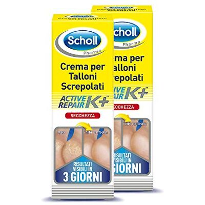 2X Scholl Crema per Talloni Screpolati, Pedorex, Active Repair K+ 60 ml 2X Scholl Crema per Talloni Screpolati, Pedorex, Active Repair K+ 60 ml