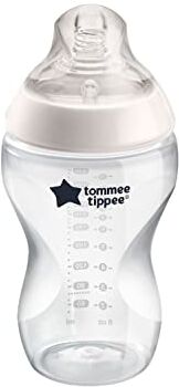 Tommee Tippee Biberon Closer to Nature , Tettarella Simile al Seno a Flusso Medio con Valvola Anticolica, 340ml, Confezione da 1, Neutro