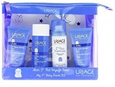 Uriage Bébé Travel Kit Crema e Acqua Detergente + Acqua Termale + Latte