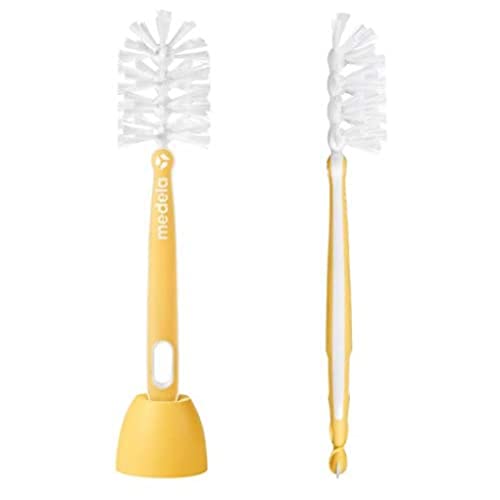 Medela Quick Clean Spazzola per Biberon, Setole con Design a 180 Gradi per una Pulizia Facile e Senza Schizzi, senza BPA