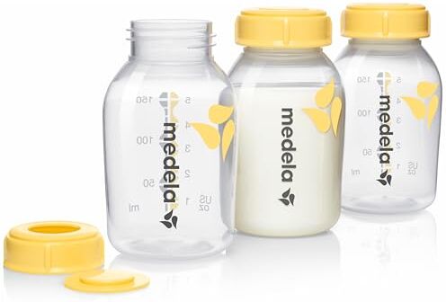 Medela 800.0796 Bottiglie per latte, 150 ml, confezione da 3