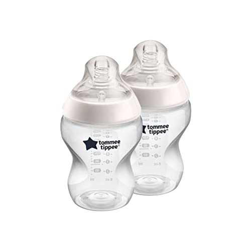 Tommee Tippee Closer to Nature Feeding Bottles Slow Flow 0m+, 2 each