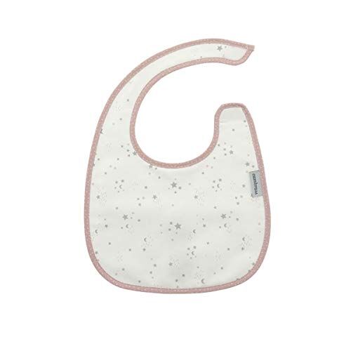 Cambrass Square Bib Velcro Sky Pink/Star 20x26 cm