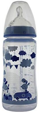 NUK First Choice Biberon con tettarella T1 M, 300 ml, colore blu