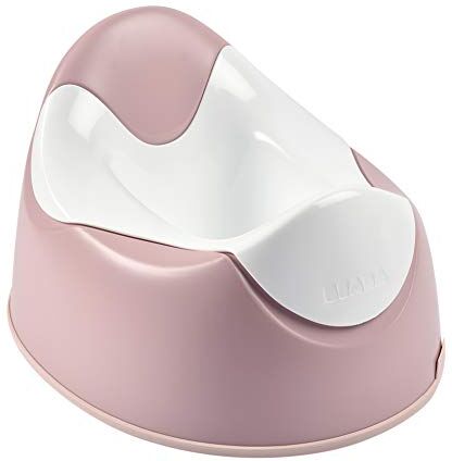 Béaba Vasino di Apprendimento, WC Ergonomico per Bambini, Antiscivolo, Igienico per i Neonati, Facile da Pulire e Rippore, Maniglie sulla Tazza per Tenersi, Made In France, Rosa