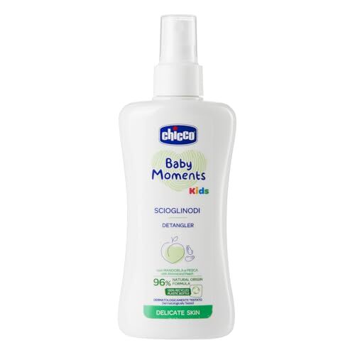 Chicco Scioglinodi Baby Moments, Scioglinodi A Spay Per Bambini, Con Ingredienti Di Origine Naturale, Per Capelli Bagnati E Asciutti, 0 Mesi +