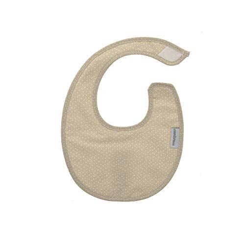 Cambrass Round Bib Velcro Sky Beige/Rain 16x19 cm