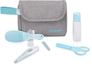 Babymoov Trousse per L’igiene del Bambino, 6 Accessori con Termometro Digitale per Bambini, Grigio