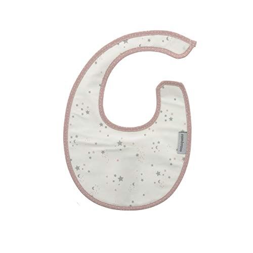 Cambrass Round Bib Velcro Sky Pink/Star 16x19 cm