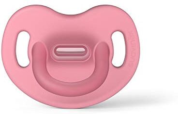 Suavinex Nuovo Ciuccio per Dormire Tutto Silicone, per Neonati, Ciuccio con Tettarella Anatomica Sx Pro, Super Morbido e Flessibile, Colore Rosa, 0-6 mesi