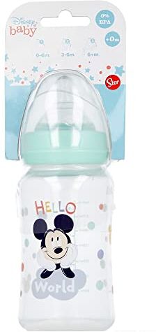 Stor BOTTIGLIA COLLO LARGO 240 ML IN SILICONE MICKEY