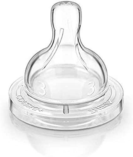 Philips Avent -2 Tettarelle Classic+ Flusso Medio (3 fori), 3m+